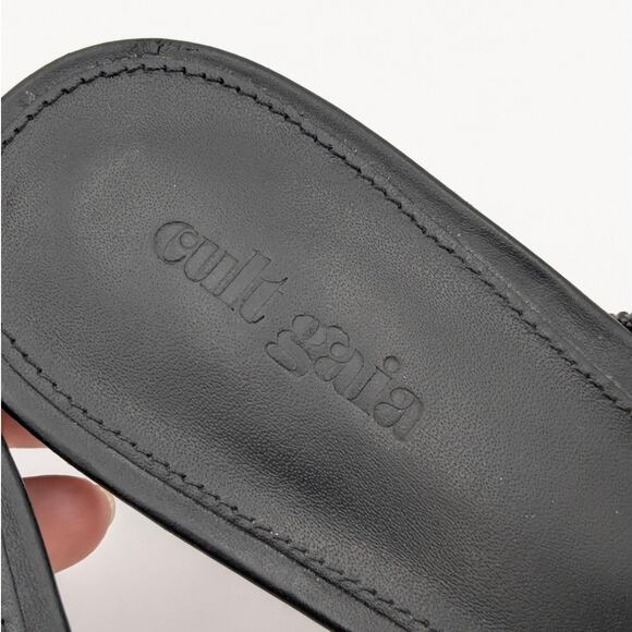 Cult Gaia Anya Embellished Iron-Heel Sandals Women's Square Toe Size US8.5 EU39 - Picture 12 of 16